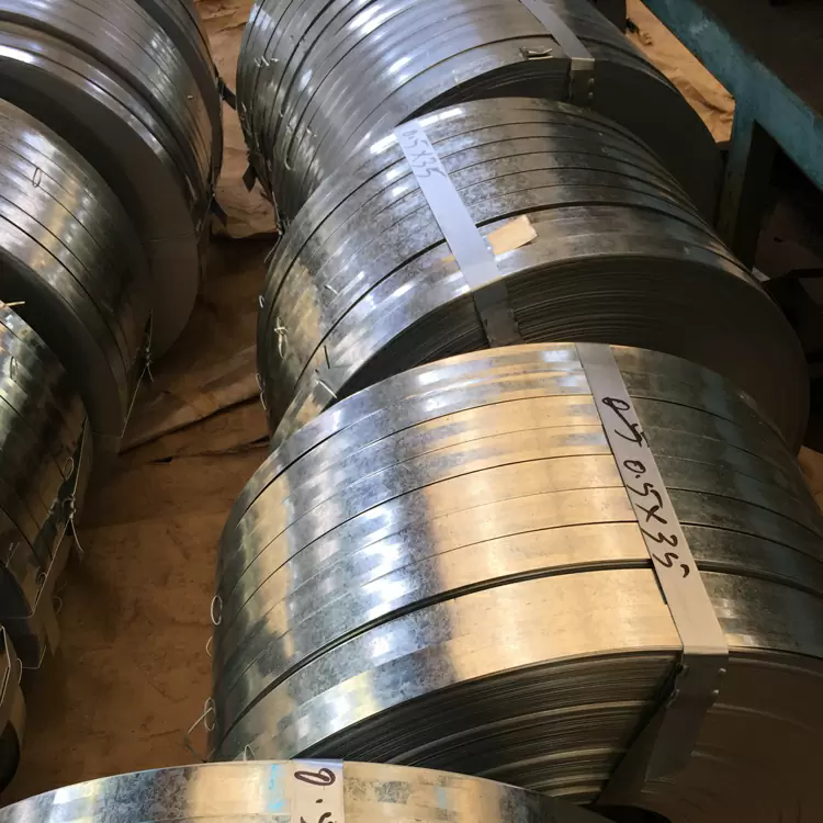 S220 0.8mm Z40g width 30mm-850mm Galvanized Steel Strip