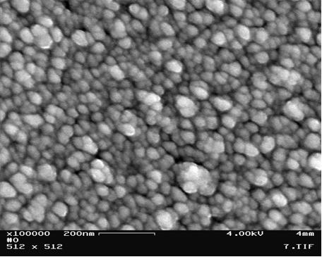 Fig 2: The Same as in Fig 1 at the Higher Magnification. The Particle Size is ~30nm