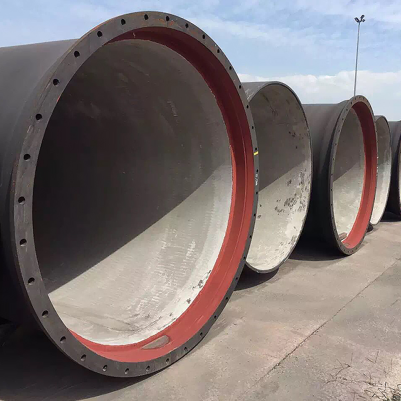 ISO 2531 EN 545 EN598 Cement Lining Two Ends Welding Flanged Ductile Iron Pipe Price