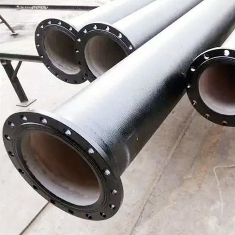 ISO2531 DN150 DN200 PN16 ductile cast iron DCI double flange pipe for drainage water