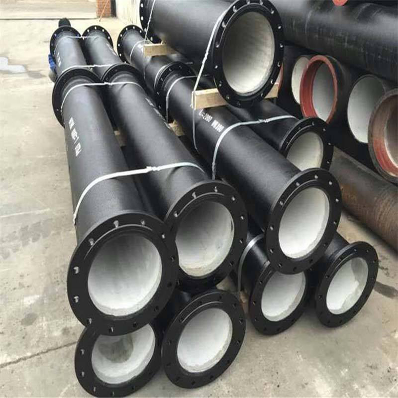 Customization Black Bitumen Coating DN80 To DN2000 PN10 PN16 PN25 PN40 Flanged Ductile Iron Pipe