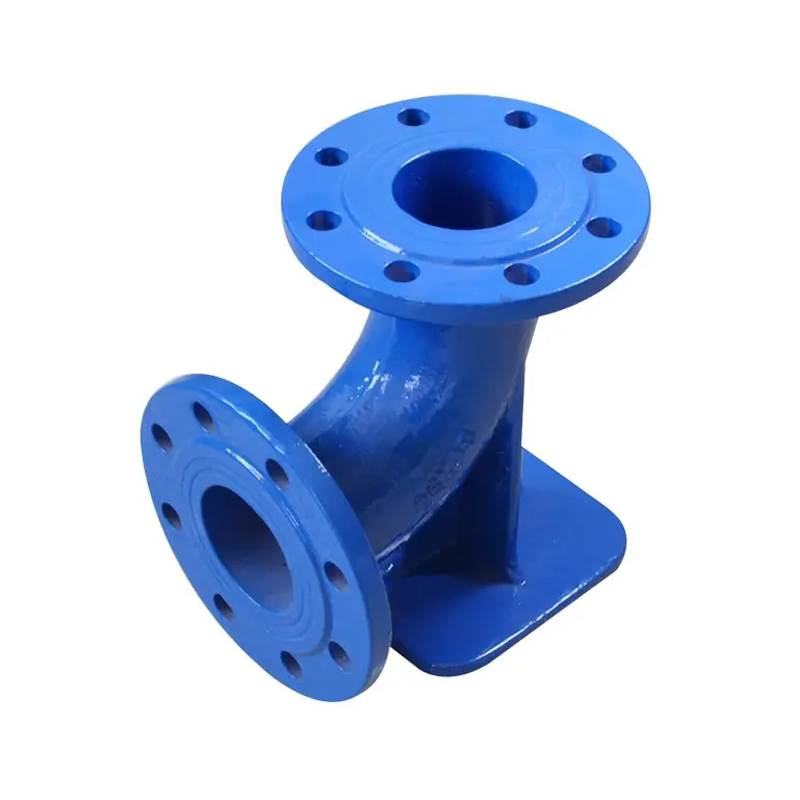 PN10 PN16 PN25 Ductile Iron Fittings All flanged Tee 45 degree Angle Branch