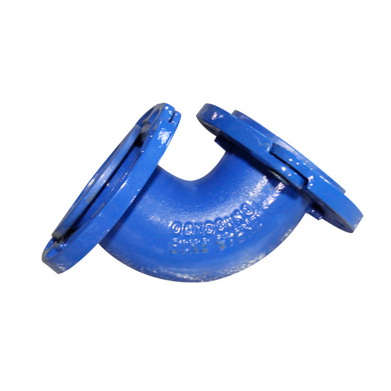 EN545 PN10 / PN16 Ductile Iron Pipe Fittings Losing Double Flanged 90 Degree Bend For Pipeline