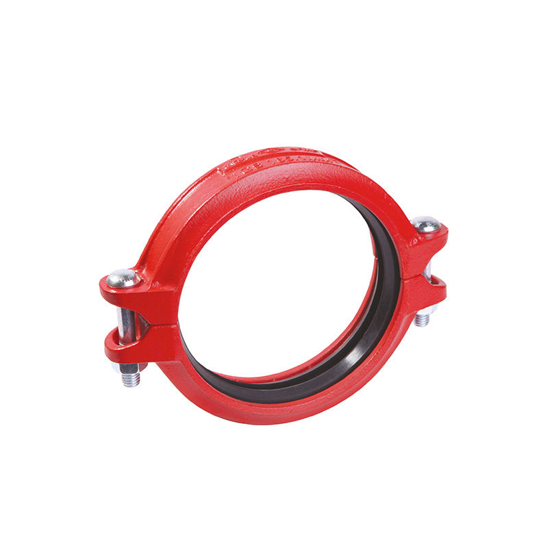 Fire Protection System RAL 3000 Ductile Iron Grooved Mechanical Tee Flexible Coupling