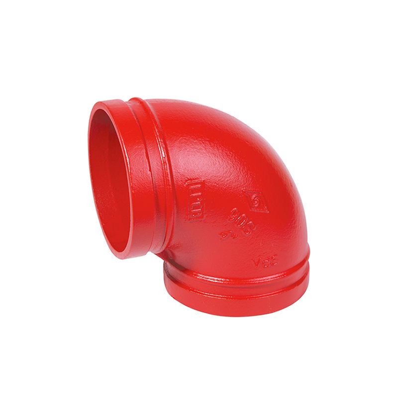 Ductile Iron Grooved Pipe Fittings 90 Degree Grooved Long Radius Elbow