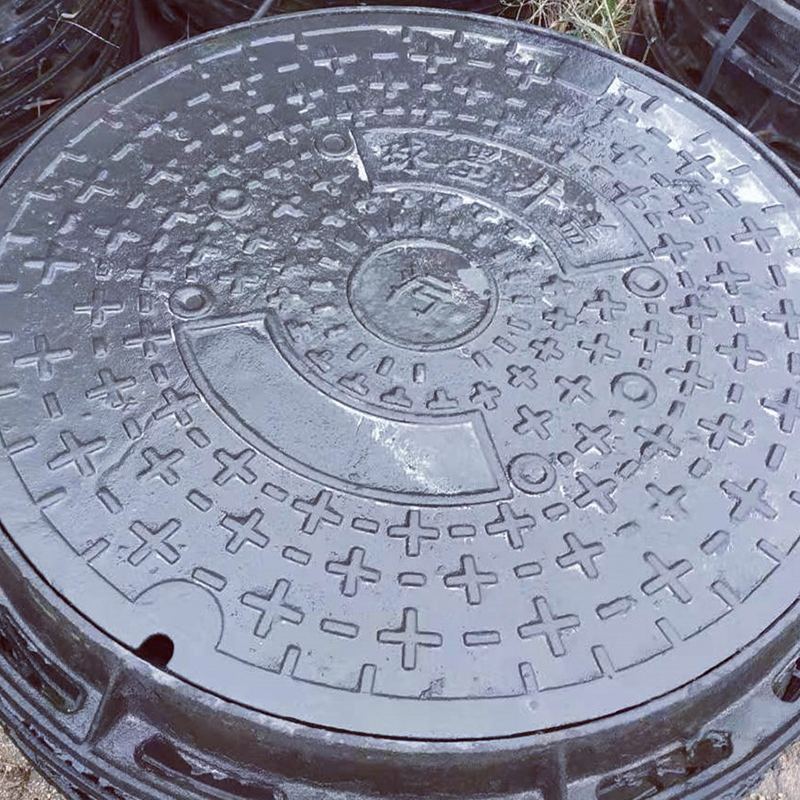 E600 Round Square Ductile Cast Iron Manhole Cover EN124 Access Cover For Roadway Safety