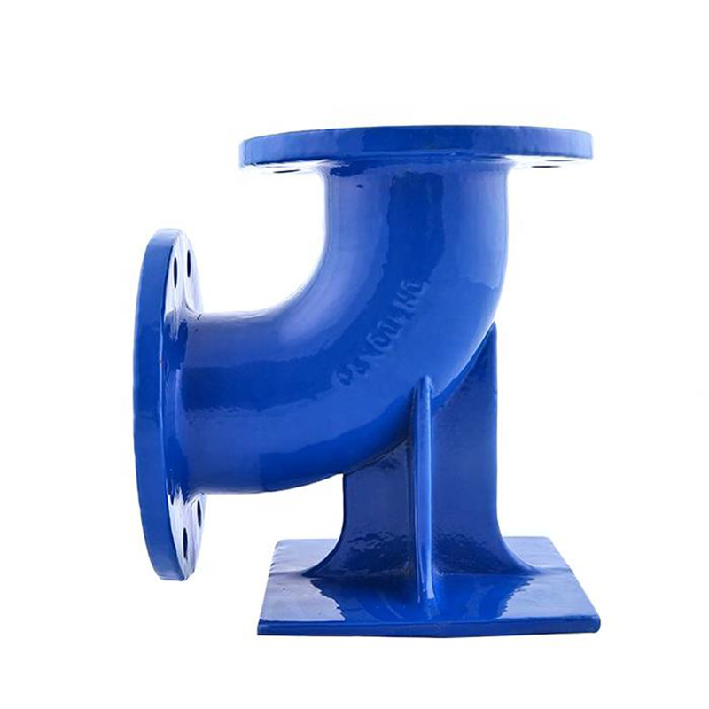 ISO2531 PN10 PN16 Ductile Iron Flanged Elbow 90 Degree Double Duckfoot Flanged Bend
