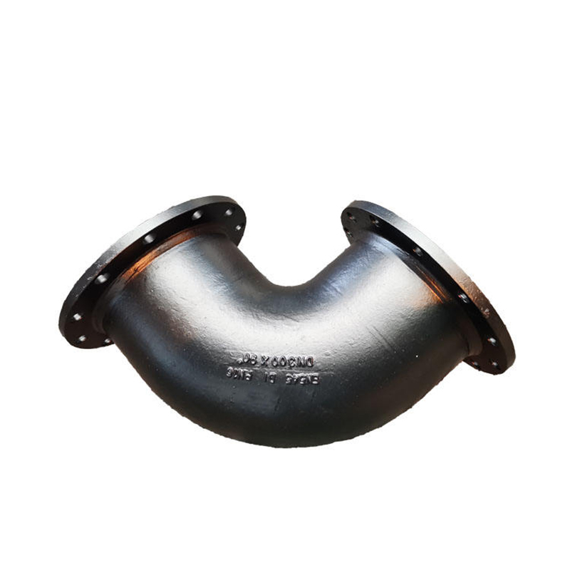 Factory Wholesale Ductile Iron Flange Fitting En545 90 Degree Double Flanged Bend