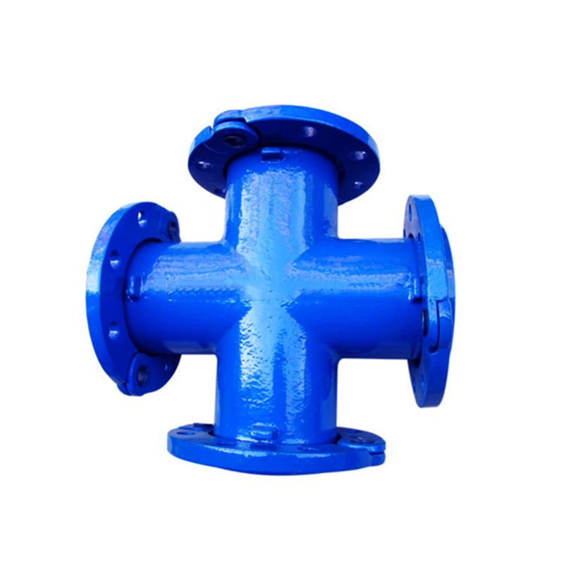 ISO2531 EN 545 Epoxy Ductile Iron DI Pipe Fittings Ductile Iron All Losing Flanged Cross