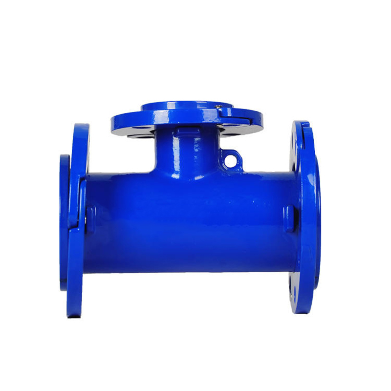 Ductile Iron Epoxy Powder Coating Loosing Flanged Tee For Di Pipe