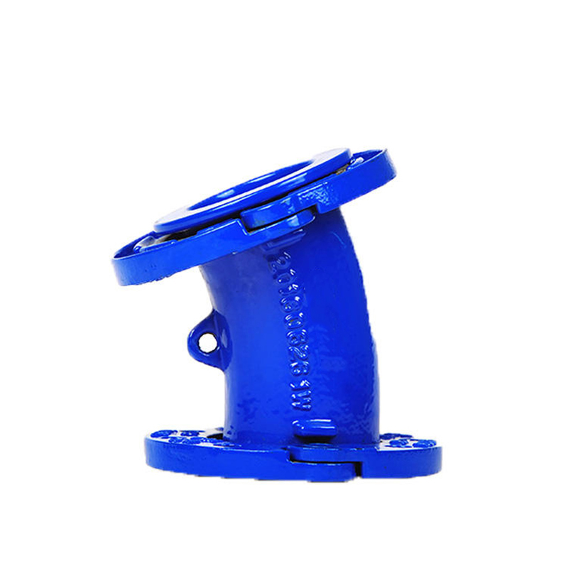 Pn10 Pn16 Ductile Iron Epoxy Coating Loosing Flanged Fittings En545 Loosing Flanged 11.25 Degree Bend