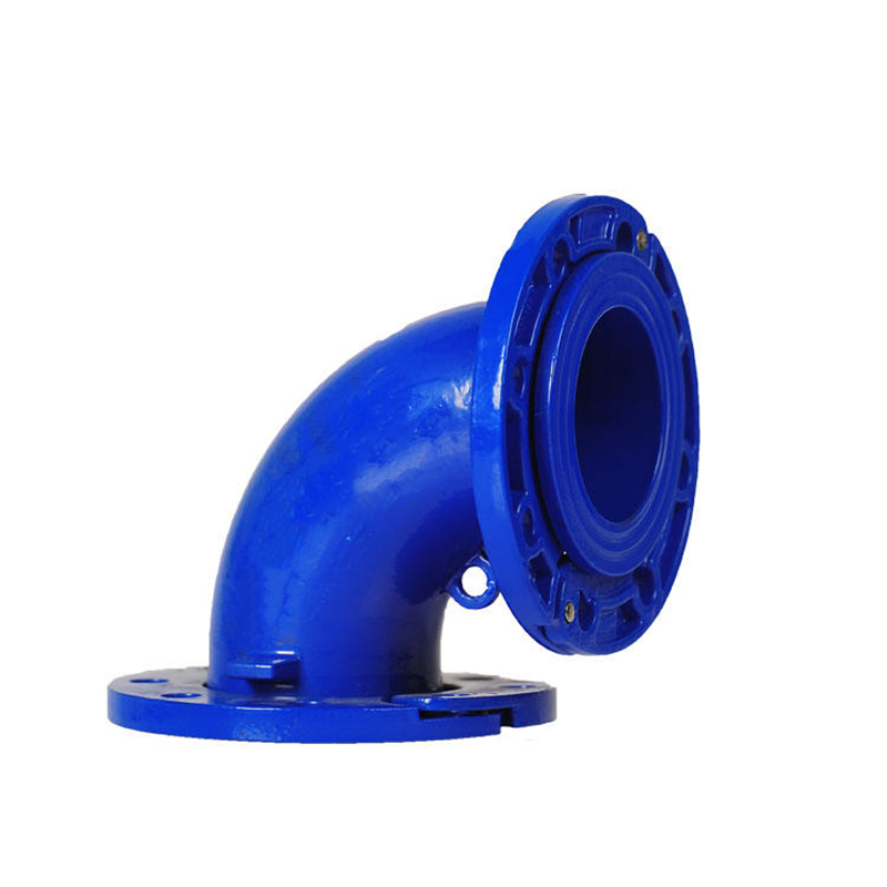ISO2531Ductile Iron Double Loosing Flanged 45 Degree Bend Elbow For Water Pipelines