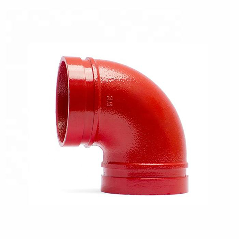 Pn16 Dn100 Ductile Cast Iron Grooved 90 Degree Elbow For Building Projects