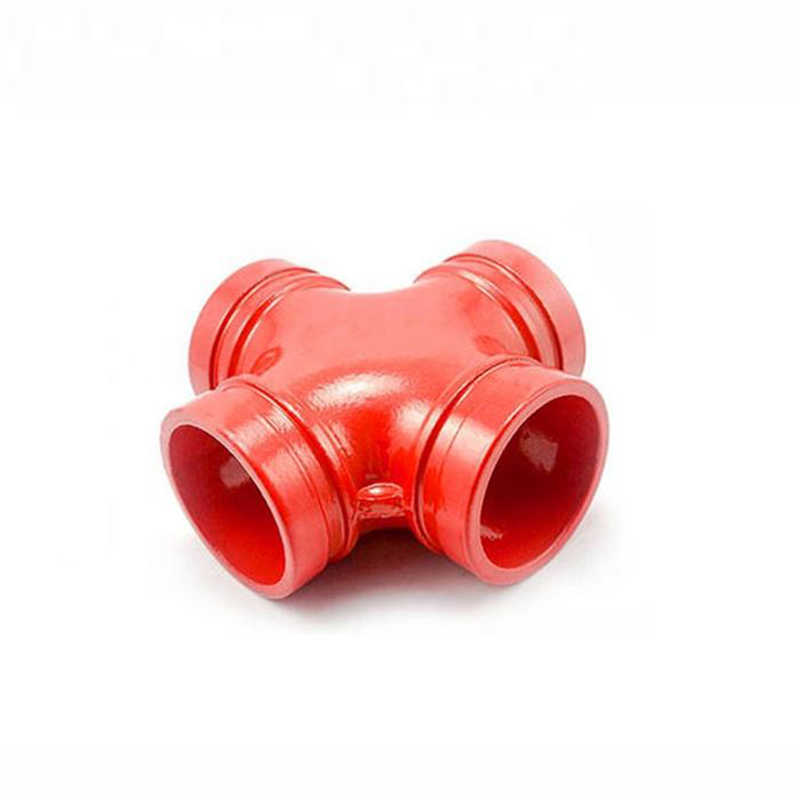 Pipe Fitting Ductile Cast Iron Threaded Equal Cross