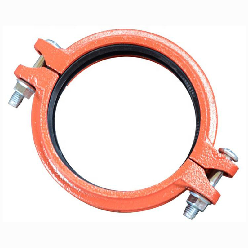 Ductile Cast Iron Mechanical Fire Fighting Grooved Pipe Fittings Coupling