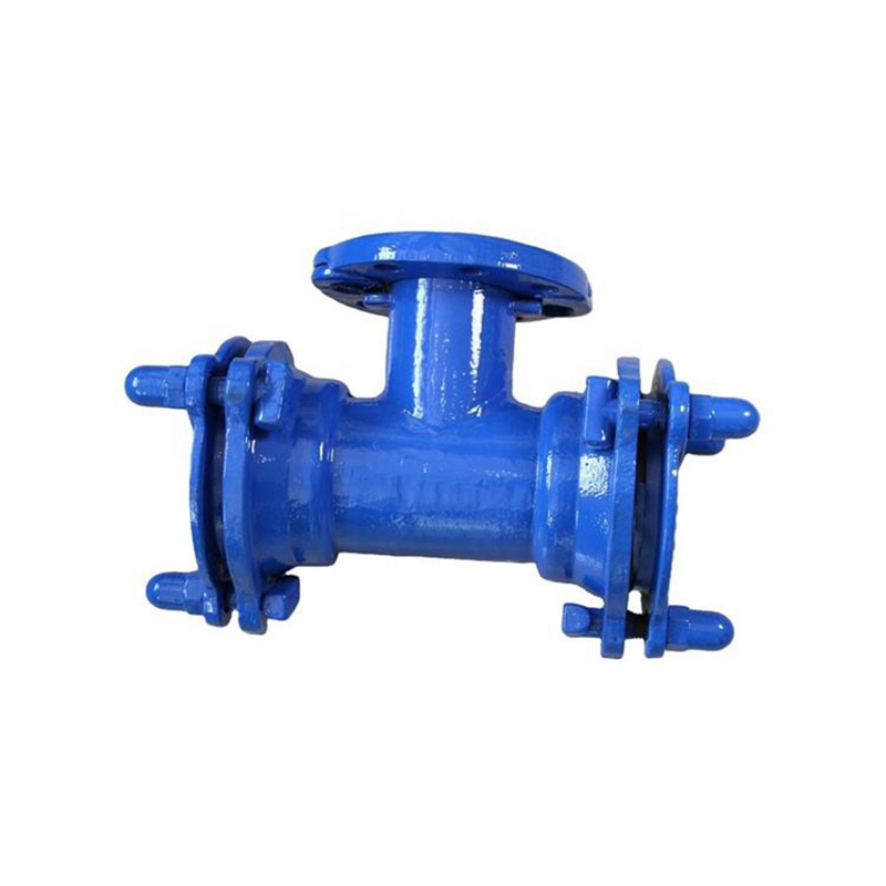 Casting Ductile Iron Double Ex Socket Tee With Loosing Flanged Branch