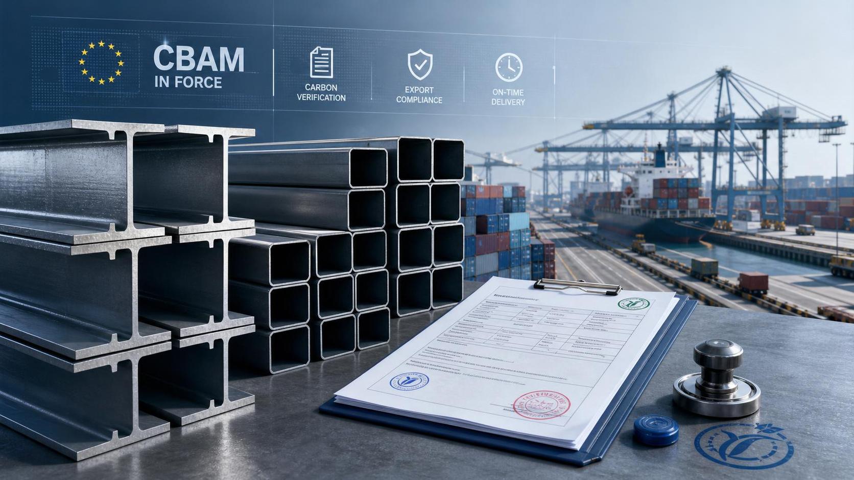 EU CBAM Steel Charges Start, Carbon Data Required