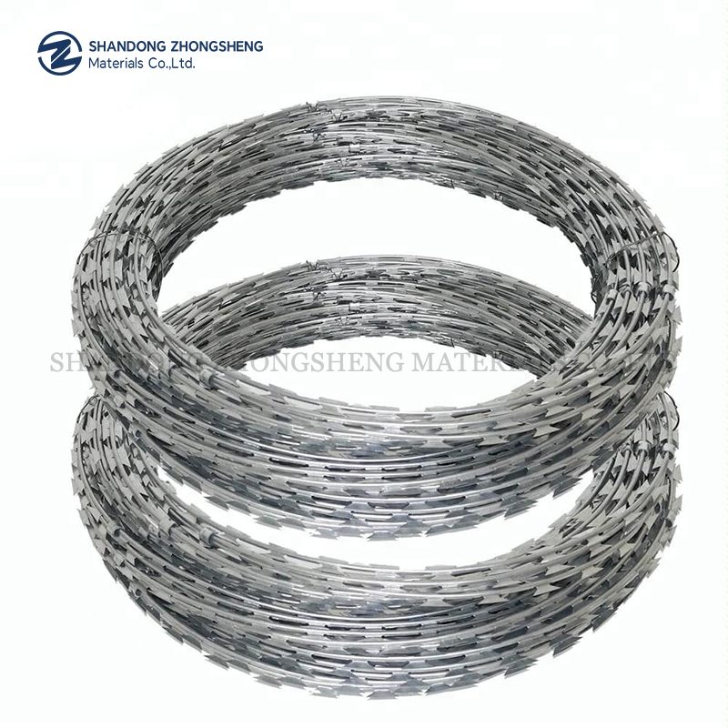 razor barbed wire swg galvanized barbed wire sharp