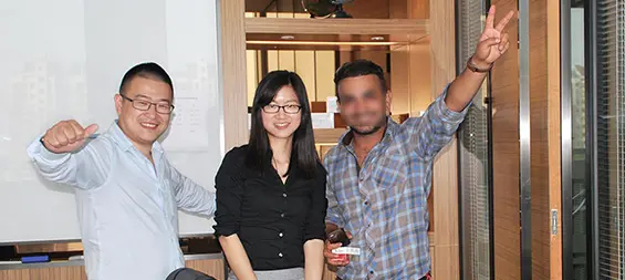 One of our Iranian partners visited Reyoungel's Shanghai headquarter