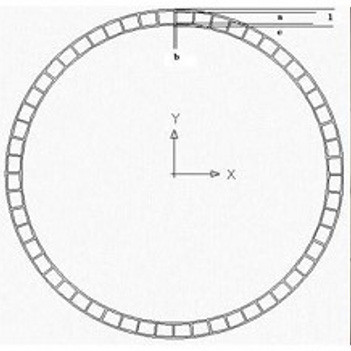 Section of hollow wall UPVC pipe