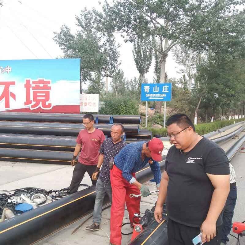 pe gas pipe project in heze.jpg