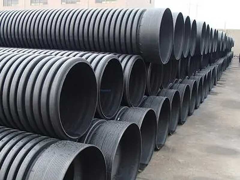 What are the most common connection methods for double-wall corrugated pipe?