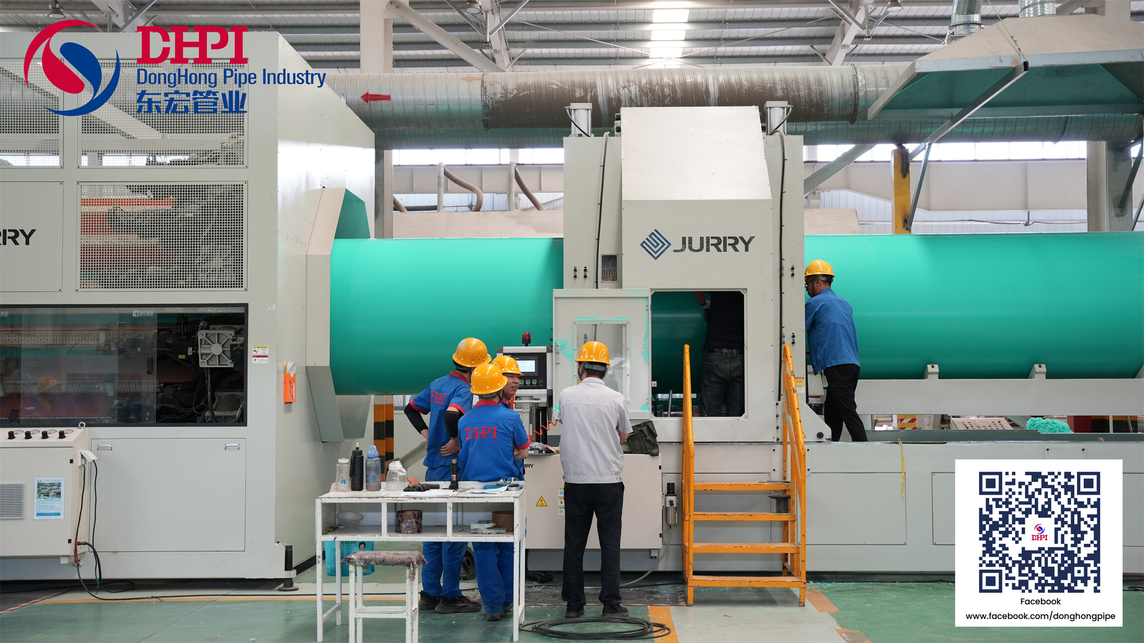 Donghong Pipe Industry is the first to achieve mass production of DN1400mm giant PVC pipes!