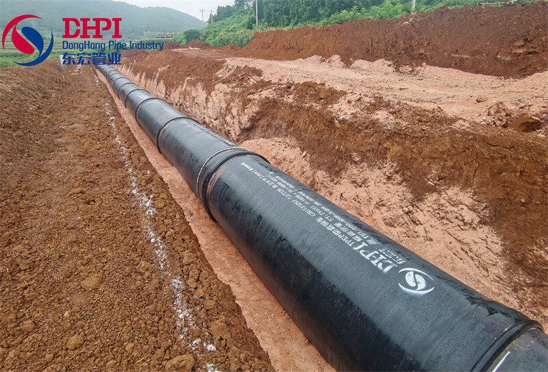 First in China! DN1800 internal epoxy and external 3PE expansion socket-type anti-corrosion steel pipe was put into use for the first time.