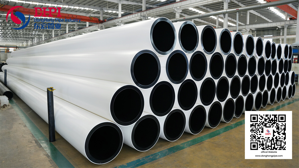 V-resistant, black-on-the-inside, white-on-the-outside PE pipe has entered mass production, achieving success in its first market launch in Guinea.