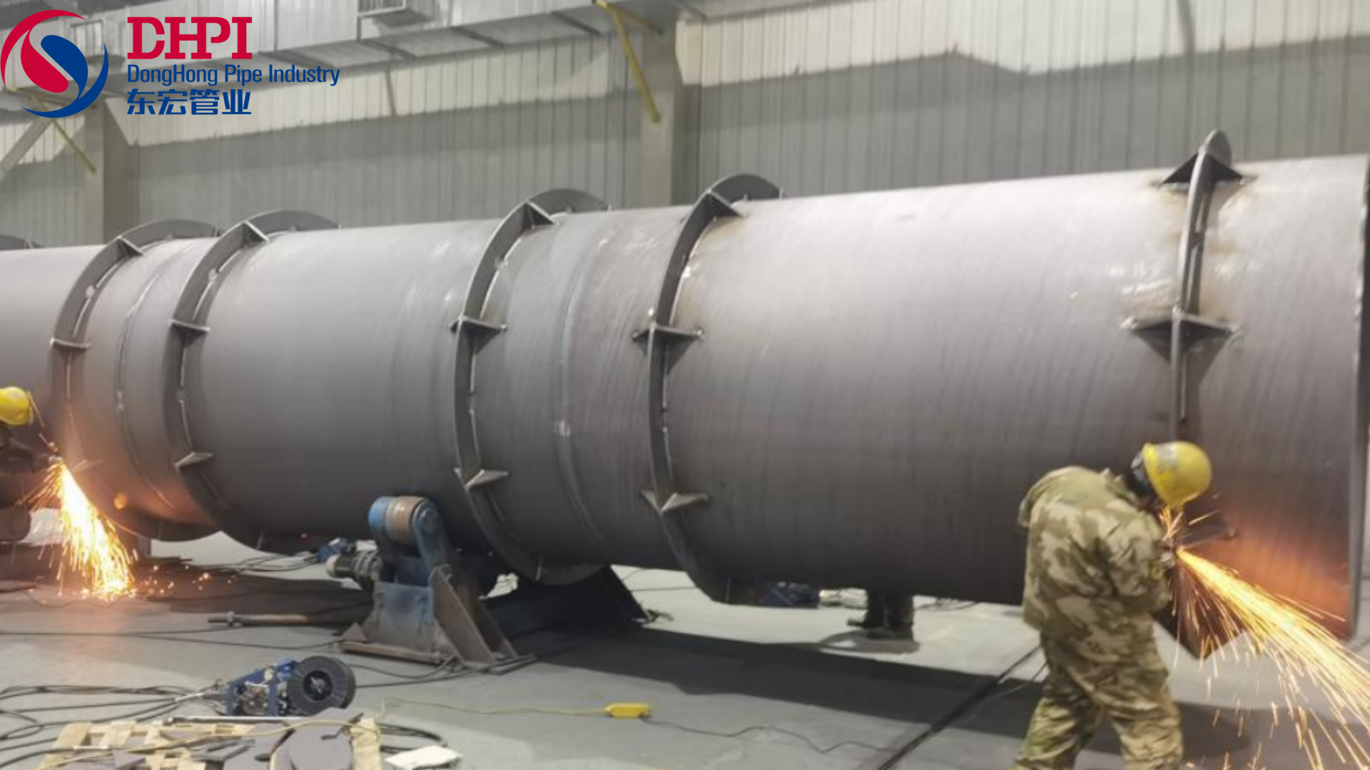 T-Rib Reinforced Welded Steel Pipe