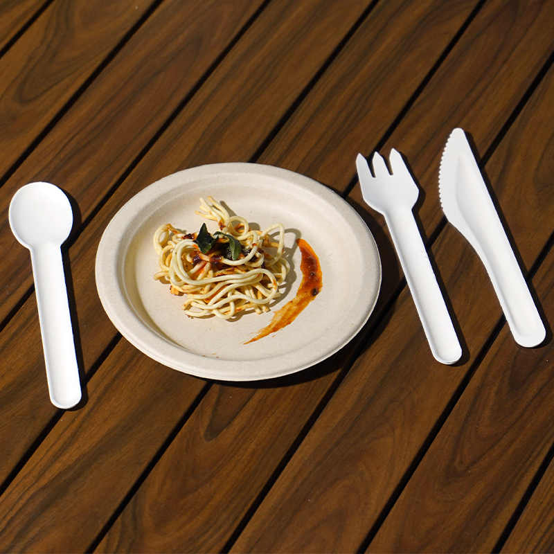 Knife, fork and spoon