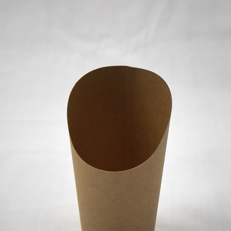 Inclined paper cup