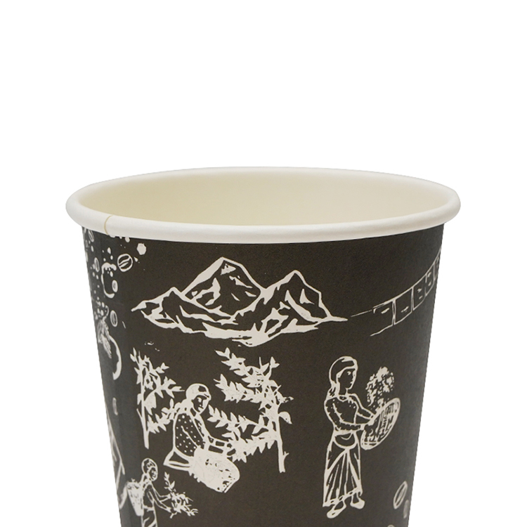 Single layer paper cup
