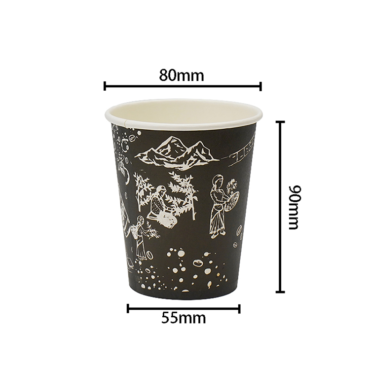 Single layer paper cup