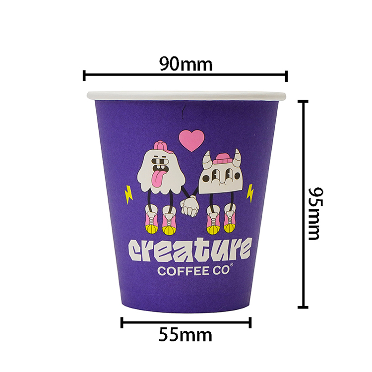 Single layer paper cup