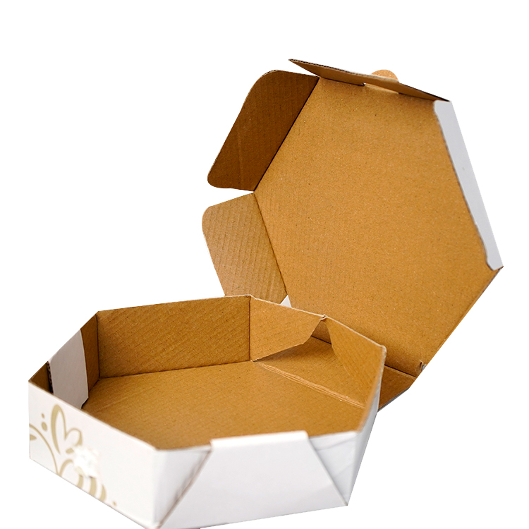 Pizza box (matte film, regular hexagon)