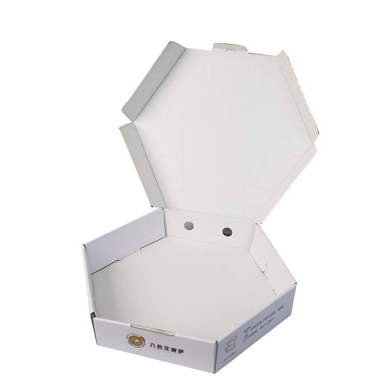 Pizza box (matte film, regular hexagon)