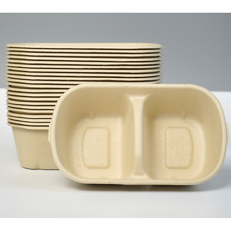 double compartment salad box