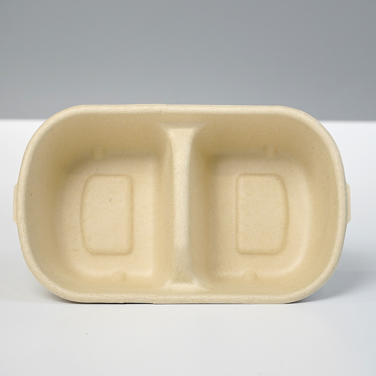 double compartment salad box