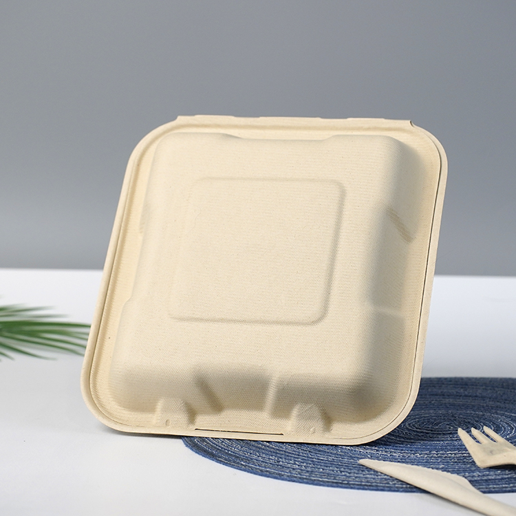 Natural color three-compartment lock box