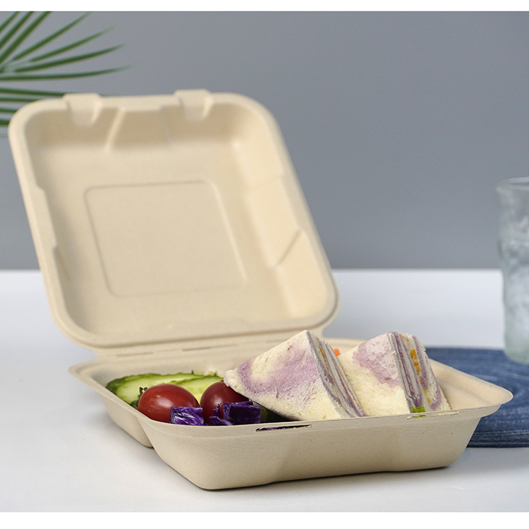 Natural color three-compartment lock box