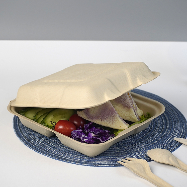 Natural color three-compartment lock box