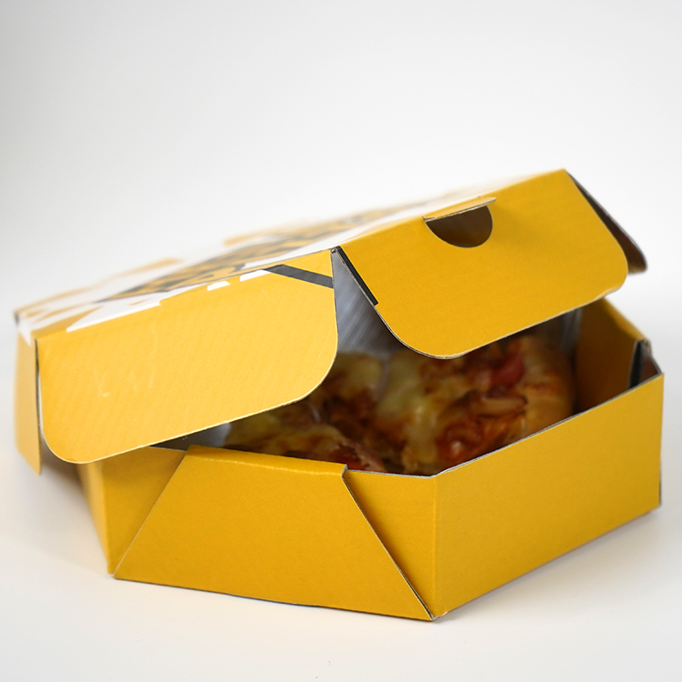 Insulated pizza box (matte film, regular hexagon, aluminum film inside)