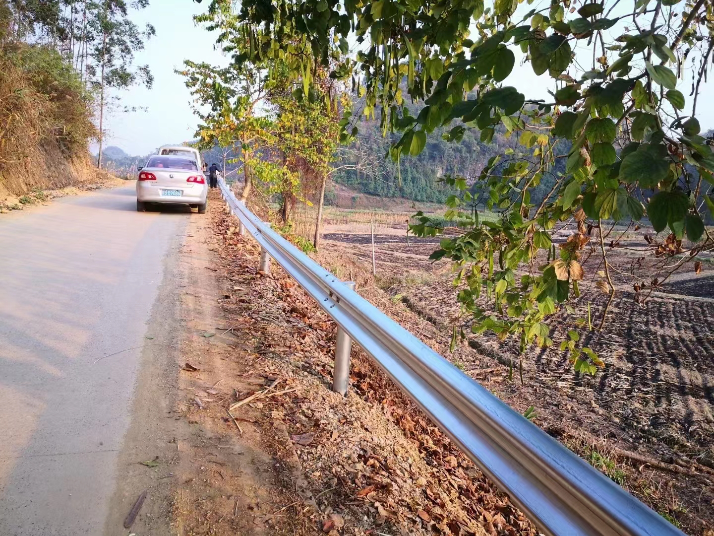 Defensa metalica de 3 crestas