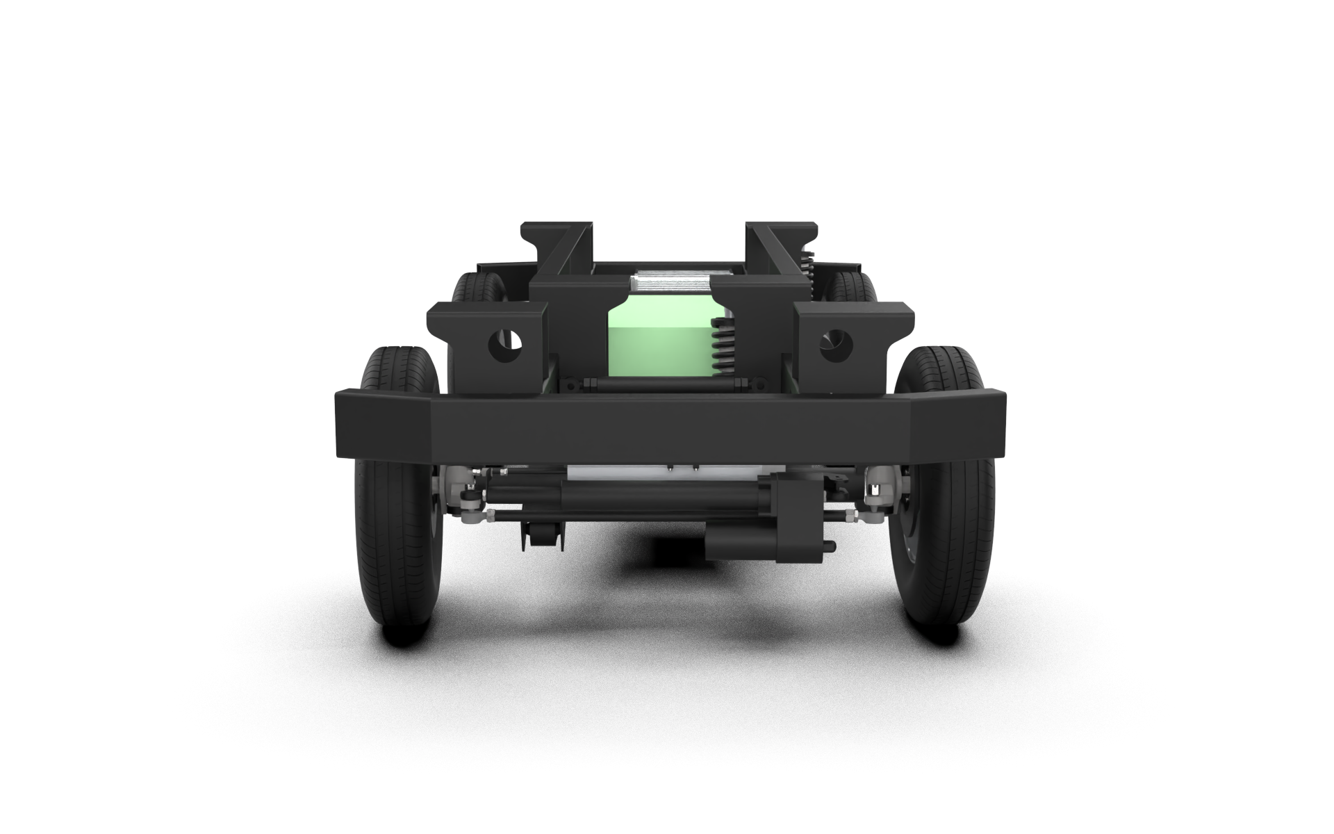 WK-25 Ackerman Steering Wheel Shock Absorption Robot Chassis