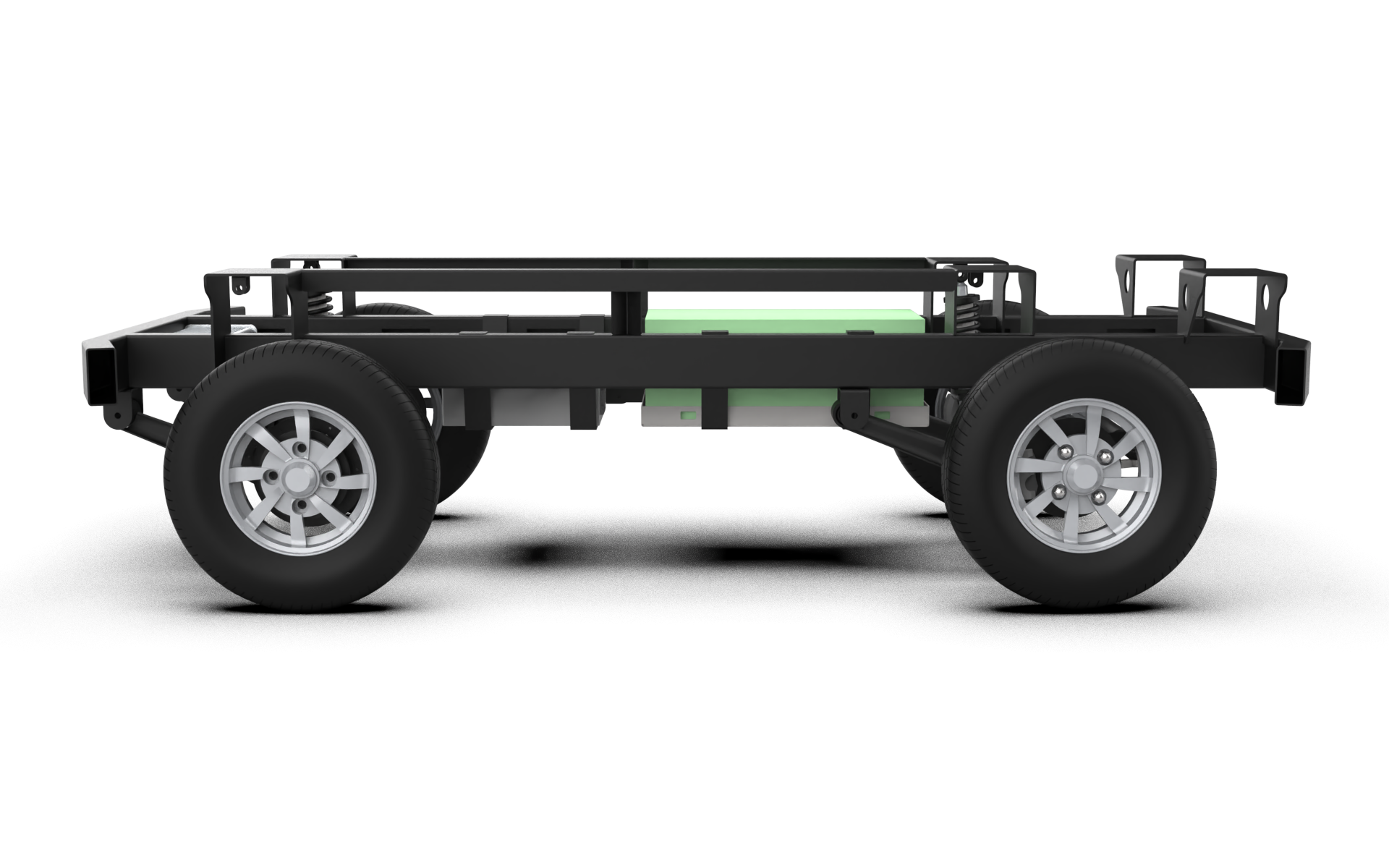 WK-25 Ackerman Steering Wheel Shock Absorption Robot Chassis