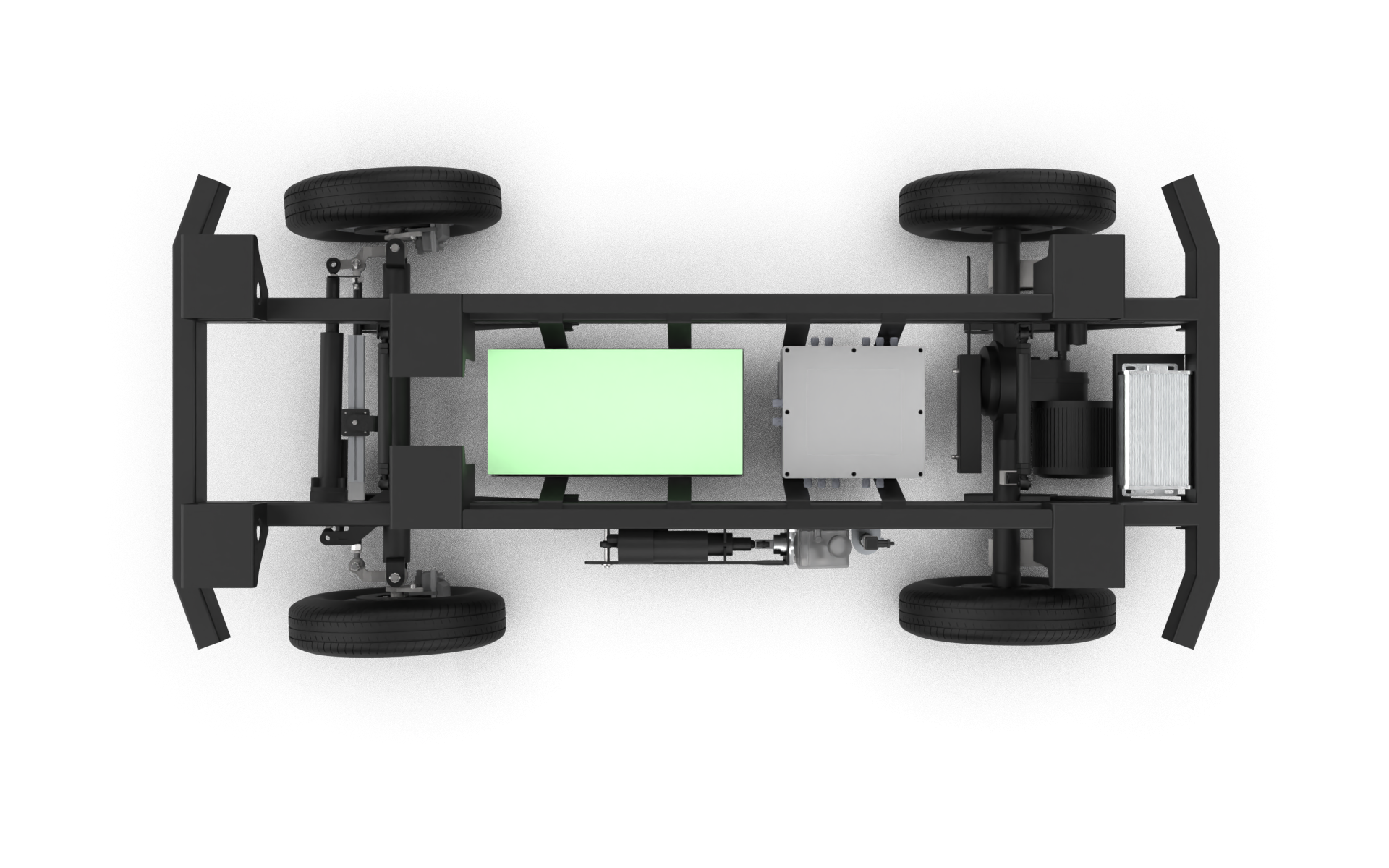 WK-25 Ackerman Steering Wheel Shock Absorption Robot Chassis