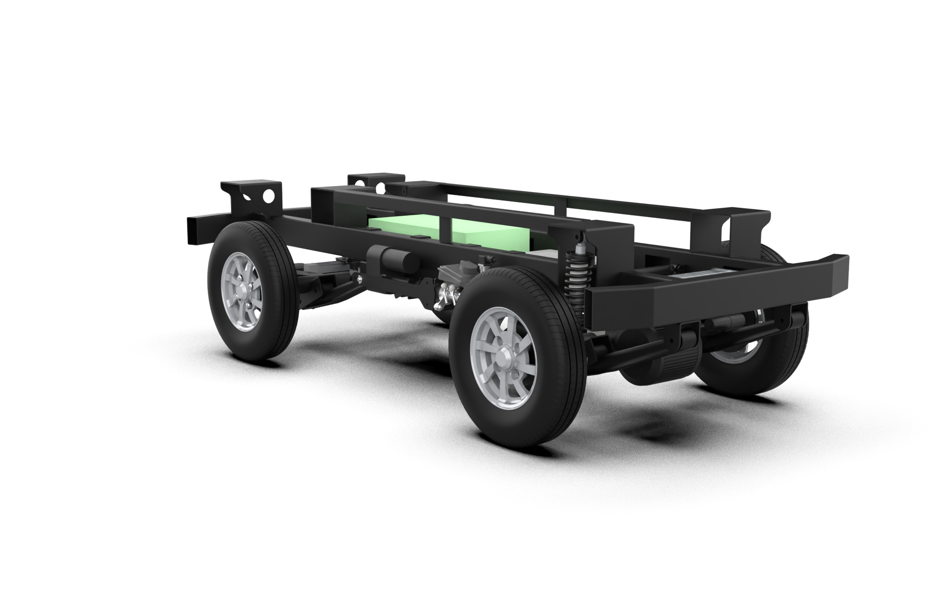 WK-25 Ackerman Steering Wheel Shock Absorption Robot Chassis