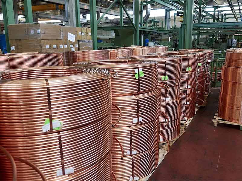 Flexible red pure copper tubing pipe