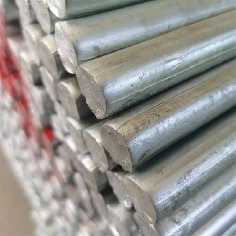 Spot wholesale Q235 hot dip galvanized round steel construction site pre-buried grounding industrial anti-corrosion galvanized solid round bar